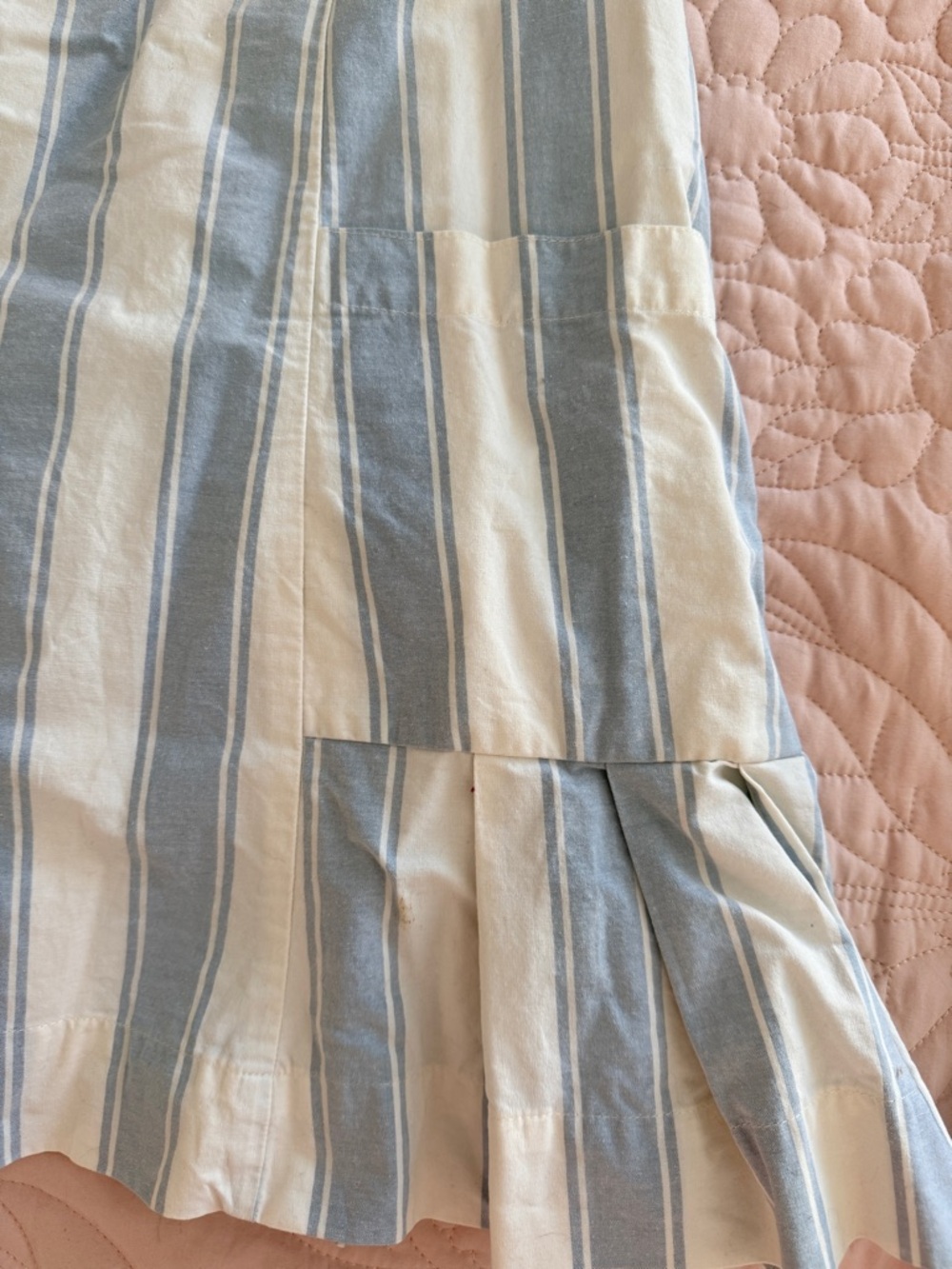 Cooperative Blue and White Striped Mini Dress - Picture 5 of 6